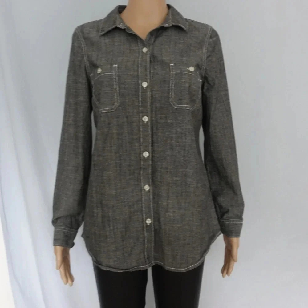 OLD NAVY women chambray shirt - Picture 2 of 6